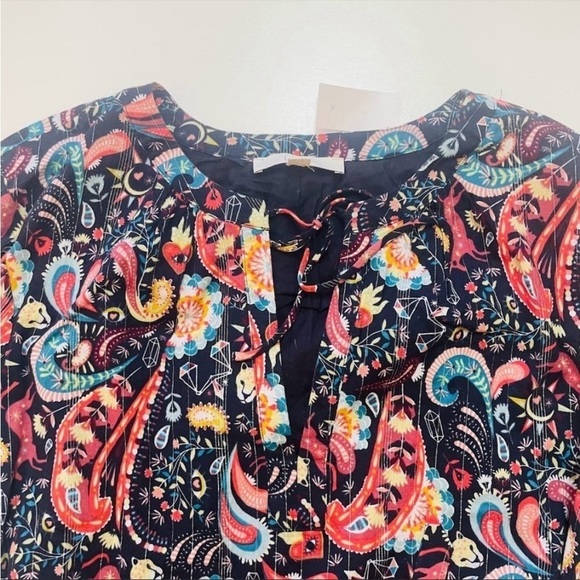 NWT Ann Taylor LOFT Dress Enchanted Forest Magical Evil Eye Unicorn Mystical Med - Picture 6 of 16